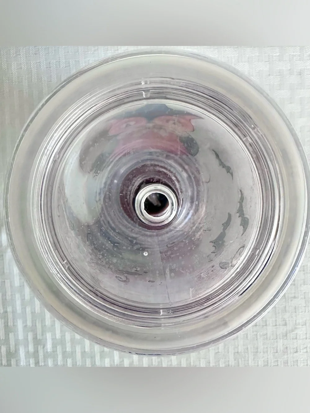 Boston Warehouse Fall Halloween Owl Tumbler Cup Clear Lid Moon Bats 7.25”
